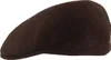 Kangol Flat Cap Schiebermütze 504 aus reiner Wolle in braun Podgląd zdjęcia produktu