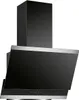 A black and silver range hood is shown against a white background. Produktbild-Vorschau