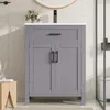 Bodenstehender Badezimmerschrank mit Produktbild-Vorschau 9