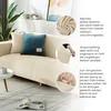 Elastischer Velours-Bezug für Ecksofa 4-Sitzer in Creme – Produktbild-Vorschau 7