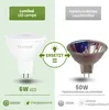 Zestaw 6 sztuk żarówek LED LUMILED 12V GU5.3 MR16, 6W, Podgląd zdjęcia produktu 6