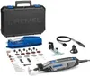 A Dremel multi-tool kit is displayed on a white background, showing the tool, accessories, and a storage case. Produktbild-Vorschau
