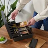 Relaxdays Geldkassette, abschließbar, Eisen, Münzzählbrett Produktbild-Vorschau 3