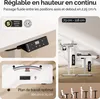 Casaria Bureau réglable en hauteur électrique Blanc 160cm Voir les images du produit 3
