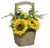 Sonnenblumen im Topf - Kunstblumen - Dekoblumen - H: 31cm - gelb Produktbild-Vorschau