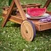CASARIA® Carrello da Cucina Portavivande in Legno di Acacia Anteprima dell’immagine prodotto 7