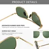 Lunettes de soleil polarisées style pilote avec temple à Voir les images du produit 3