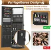 XINZI 3-in-1 Schmuckschrank mit Ganzkörperspiegel & Produktbild-Vorschau 4