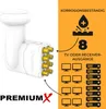 PremiumX Octo LNB weiß SAT für 8 Teilnehmer DVB-S2 HD 4K Produktbild-Vorschau 3