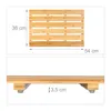 Relaxdays Bambus Badematte, 54 x 36 cm, rutschfeste Produktbild-Vorschau 4