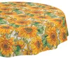 Tischdecke 100x100cm Rund Orange abwaschbar Granada Stoff Produktbild-Vorschau 1