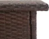 vidaXL Tavolino marrone 50x50x47 cm in poly rattan Anteprima dell’immagine prodotto 2