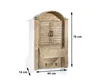 Kobolo Deko-Fensterladen - Holz - braun - Schublade zum Produktbild-Vorschau 4