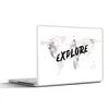 MuchoWow® Laptop Aufkleber Sticker Cover Weltkarte - Marmor Produktbild-Vorschau 1
