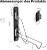 Wiltec supporto da parete per bicicletta 11,8 x 63,8 x 58,3 Anteprima dell’immagine prodotto 11