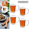 MONZANA® 4x Teegläser mit Henkel 250ml Doppelwandig Produktbild-Vorschau 2