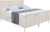 ALTDECOR Boxspringbett mit Silber Füßen, Matratze und Produktbild-Vorschau 2