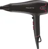 A black Rowenta hair dryer with pink accents is shown against a white background. Anteprima dell’immagine prodotto