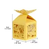 50pcs Hochzeit Süßigkeiten Boxen, 3D Schmetterling Design Produktbild-Vorschau 2