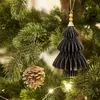 Baumschmuck -Ornary- 2er-Set Papier 17x14cm schwarz-gold Produktbild-Vorschau 3