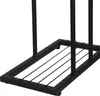 A close-up view of the black metal frame of a plant stand. Produktbild-Vorschau