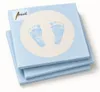 20 obrúskov Baby Steps Boy - Footprints baby blue 33x33cm Náhľad obrázku produktu 4