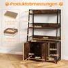 COSTWAY Katzenschrank mit Bücherregal, Ladestation, 3 Produktbild-Vorschau 3