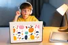 MuchoWow® Laptop Aufkleber Sticker Cover Blumen - Obst - Produktbild-Vorschau 3