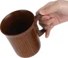 Hölzerne Wassertasse Kaffeebecher mit Henkel Frühstück Produktbild-Vorschau 7