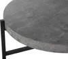 BELIANI Couchtisch Grau Schwarz Betonoptik MDF Tischplatte Produktbild-Vorschau 5