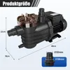 Poolpumpe 550W, 13000 l/h Durchfluss, selbstansaugende Produktbild-Vorschau 3