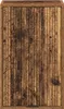 A close-up view of a wooden cabinet door with a distressed, rustic finish. Náhled obrázku produktu