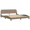 Schlichtes Bett mit Matratze Cappuccino-Braun 180x200 cm Produktbild-Vorschau 4