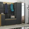 Garderobe LUTON 8 ARTISAN -BLACK 15 - Farbe: Schwarz, Produktbild-Vorschau 2