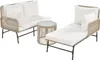 Merax Gartenlounge-Set 6-Sitzer Gartenmöbel mit gewebtem Produktbild-Vorschau 8