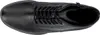 A top-down view of a black lace-up boot. Náhled obrázku produktu