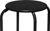 A black metal stool on a white background. Náhľad obrázku produktu