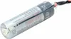 A close-up shot of a lithium battery with wires attached. Produktbild-Vorschau