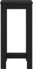 A black bar table viewed from the front. Produktbild-Vorschau