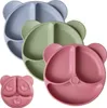Baby Teller Set,3Pack Rutschfester Tischset für Produktbild-Vorschau 1