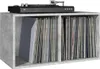 vidaXL Schallplatten-Aufbewahrungsbox Betongrau 71x34x36 cm Produktbild-Vorschau 5