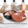Römertopf Brottopf oval MEDI 2,3 Liter - Brotkasten Schwarz Produktbild-Vorschau 3