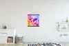 MuchoWow® Textilposter Weltkarte - Farben - Abstrakt 40x40 Produktbild-Vorschau 2