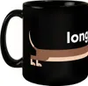 Longdrink-Tasse mit Dackel-Motiv, 300 ml, 9 cm hoch, Produktbild-Vorschau 2