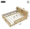 Flachbett, Gitterbett, 140 x 200 cm, Kinderbett mit Gitter, Produktbild-Vorschau 2