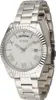 A silver Guess watch with a white dial, displayed on a white background. Anteprima dell’immagine prodotto