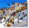 Wanduhr - Quadrat - Glasuhr - Griechenland insel tourismus Produktbild-Vorschau 1