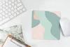 MuchoWow® Mauspad Mousepad Sommer - Formen - Pastell 20x20 Produktbild-Vorschau 5