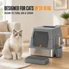 Arenero para gatos Bingopaw de 65 litros, de acero Vista previa de la imagen del producto 7