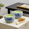Cebador - Matcha Set Dragon 2-Teilig - Blau Weiß Keramik Produktbild-Vorschau 8